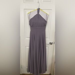 Lulus purple bridesmaid halter maxi dress